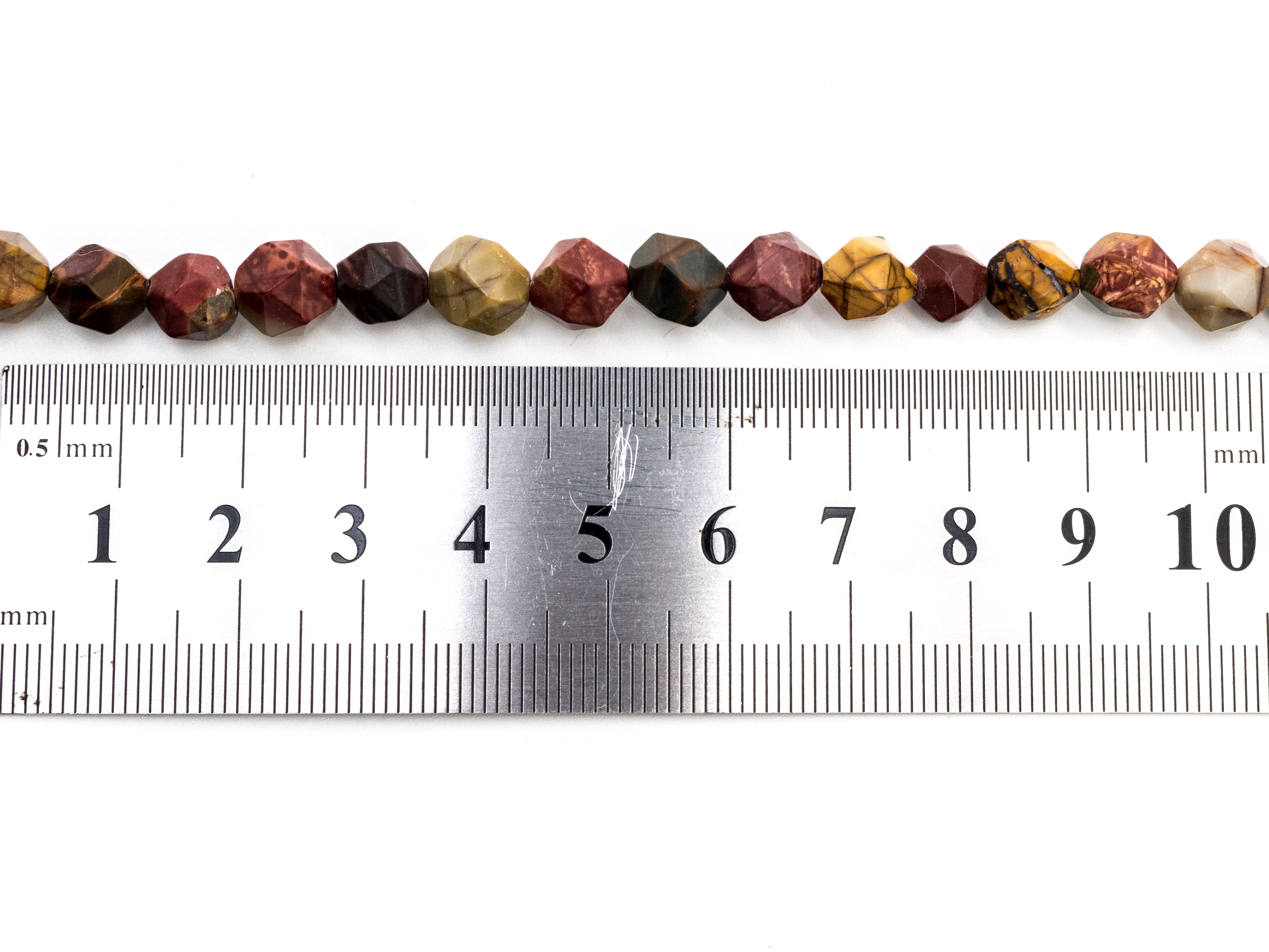 Unique Cut Quality Natural Piscasso Jasper beads, 8mm/10mm, Diamond Cut Faceted Round Gemstone Beads, 15.5inch strand, SKU#U133