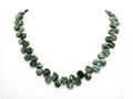 Quality Natural Seraphinite beads, 11-14mm Irregular Teardrop Dark Green Gemstone Beads, Natural Seraphinite  15inch strand, SKU#U155