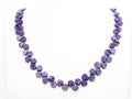Quality Natural Charoite beads, 9-12mm Irregular Teardrop Purple Gemstone Beads, 15.5inches strand, SKU#U156