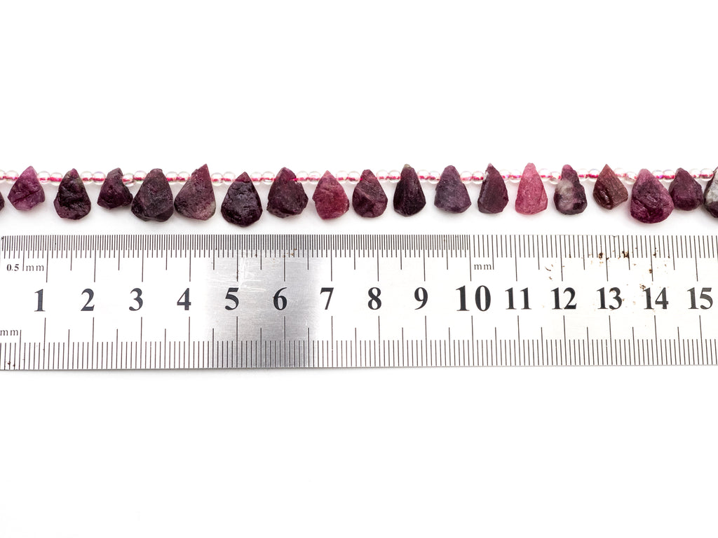 Quality Natural Tourmalite beads, 11-13mm Teardrop Natural Tourmalite Gemstone Beads, 15.5inch strand, SKU#U163