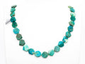 High Quality Natural Chrysocolla Gemstone beads, 15mm, Polygon Green Gemstone Beads, 15.5" strand, SKU#U172
