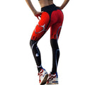 Legging taille haute motif cœurs | Legging de sport amusant et séduisant pour femme
