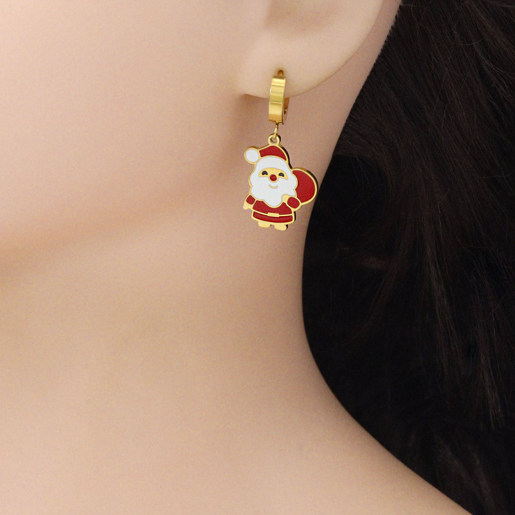 Christmas Pendant Link Chain necklace Bracelet Earring, Christmas Jewelry, Sku#BXG24