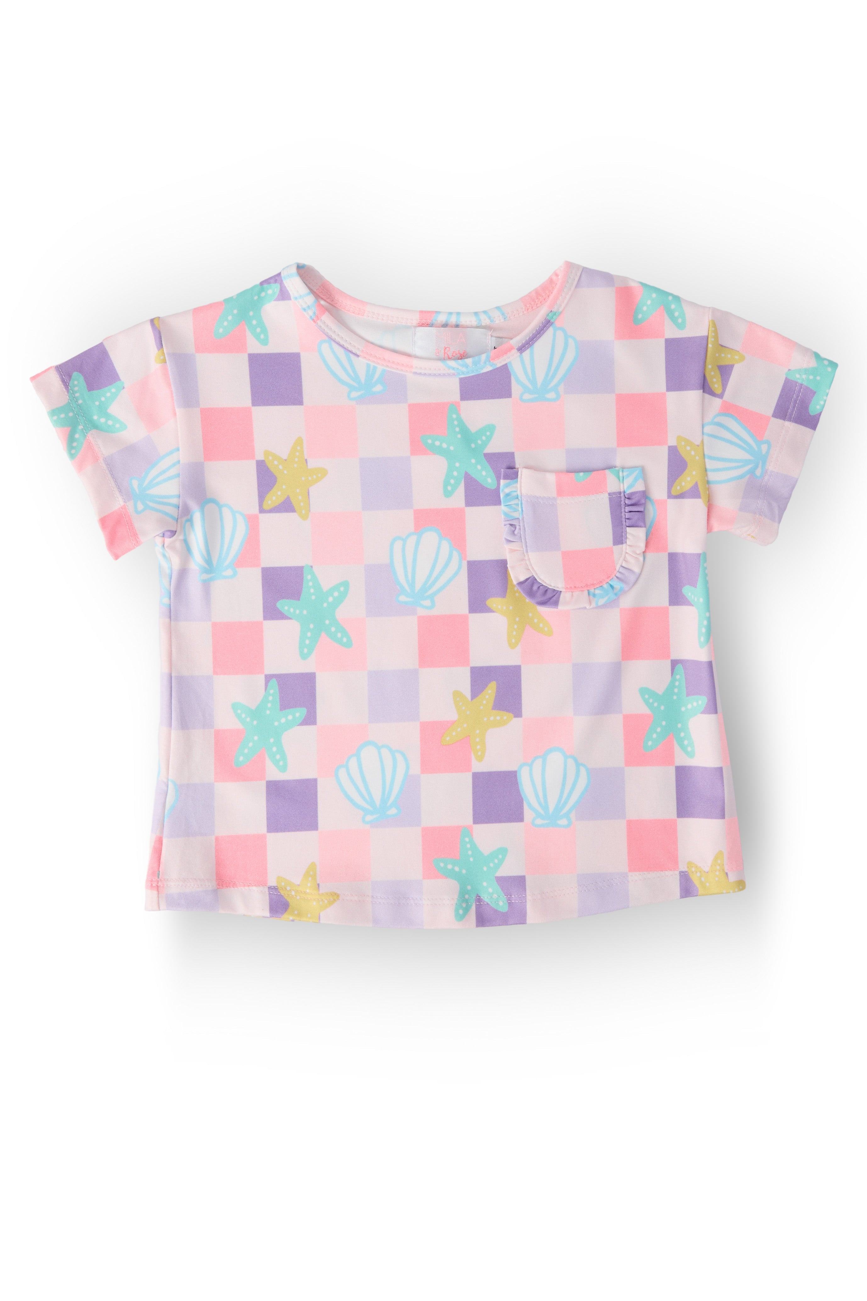 T-shirt à volants et poches "Beach Days"