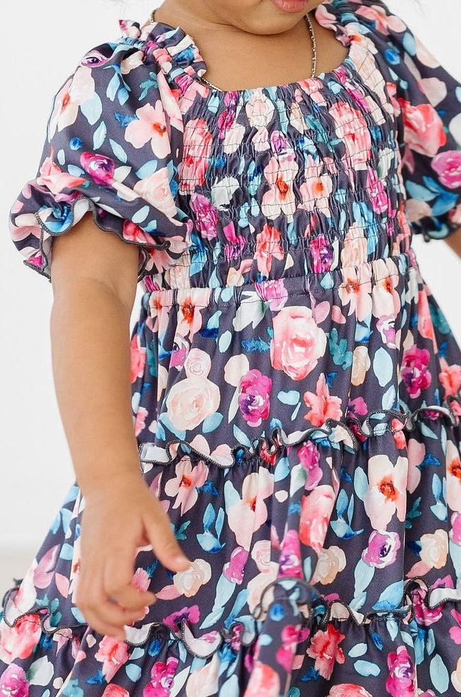 Robe smockée à volants Beauty in Bloom