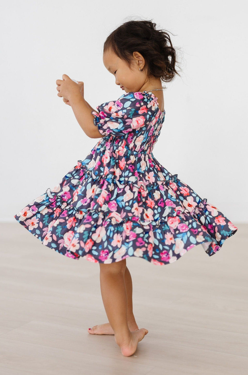 Robe smockée à volants Beauty in Bloom