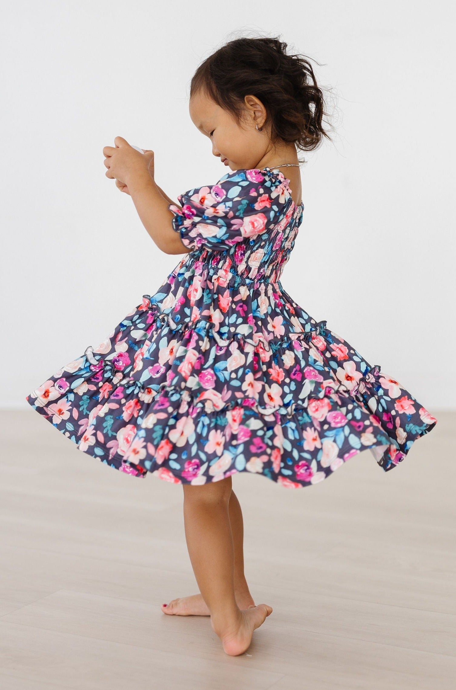 Robe smockée à volants Beauty in Bloom