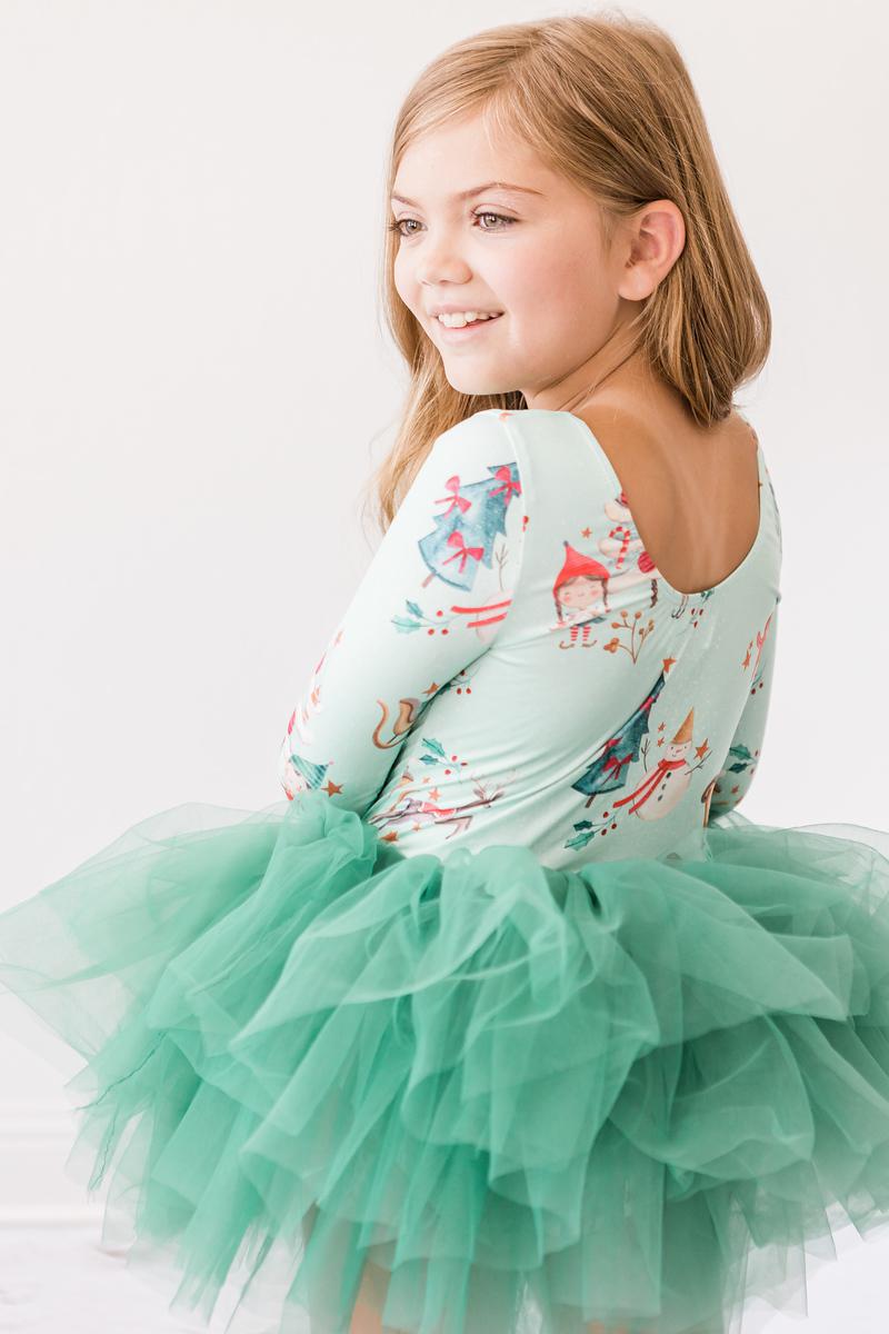Justaucorps tutu 3/4 "Believe in Your Elf"