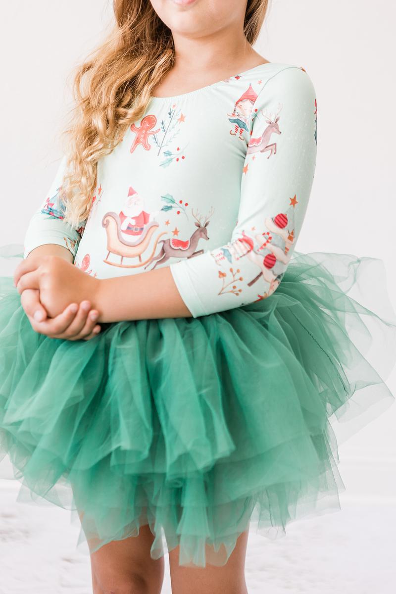 Justaucorps tutu 3/4 "Believe in Your Elf"