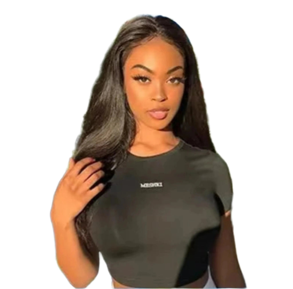 Perruque Lace Front 13x6 Lisse Raide | Cheveux Brésiliens Remy | Ligne de Cheveux Naturelle