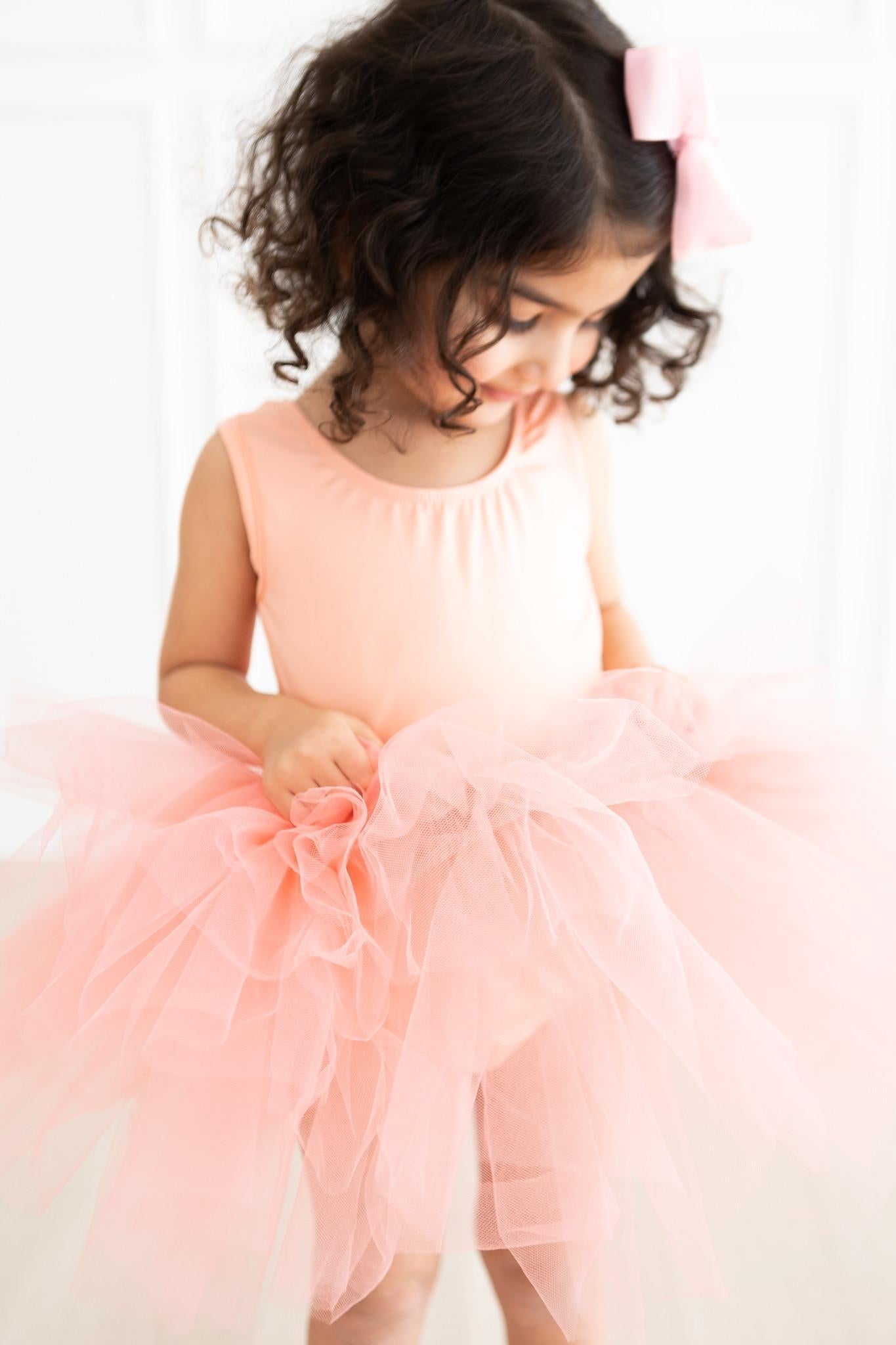 Justaucorps Tutu Pêche Clair
