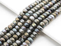 Natural Plated Labradorite beads, 4x6/5x8/6x10/7x12mm Faceted Rondelle Gemstone Beads, Natural labradorite Beads, 15.5inch strand, SKU#U184