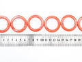 40mm Natural Mother of Pearl Beads, Coral Color O Ring Gemstone Beads, Pearl Shell Beads, 15inch full strand, SKU#U190