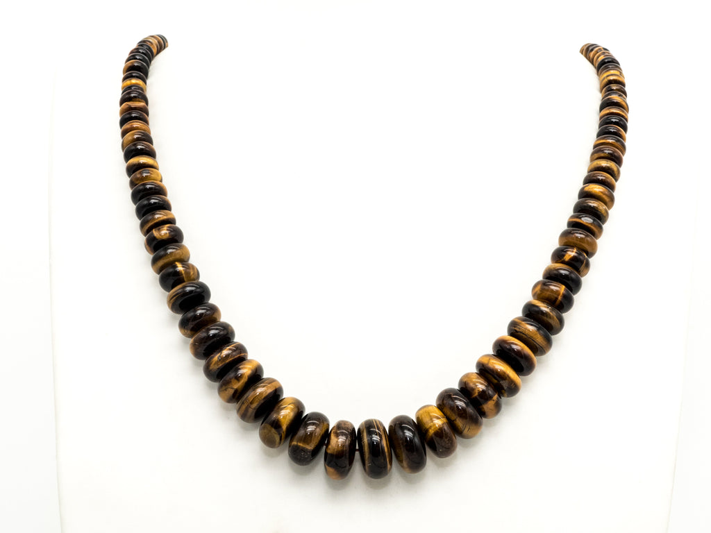 8-18mm High Quality Natural Yellow Tiger Eye Graduated,Faceted/Smooth Rondelle Gemstone Beads, 15inch strand, SKU#U202/u192