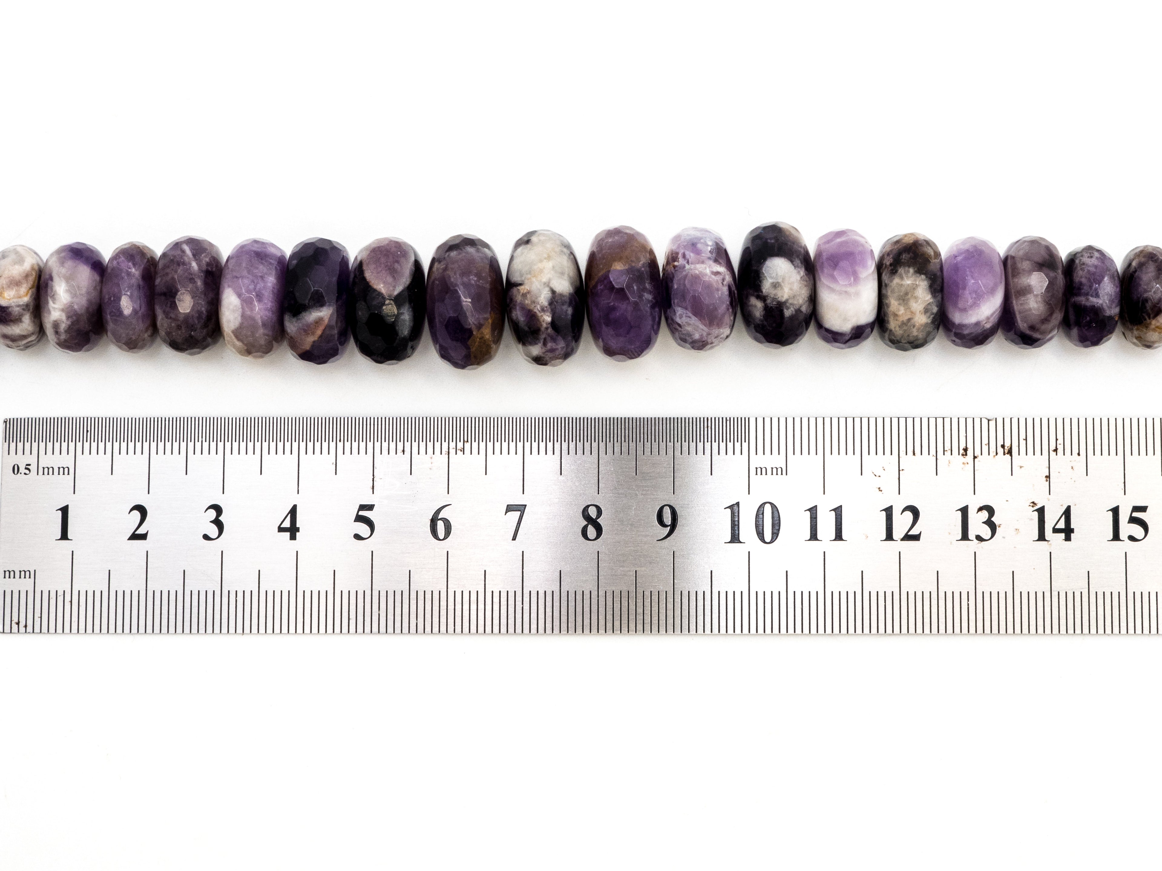 8-18mm High Quality Natural Amethyst Graduated,Faceted Ronde