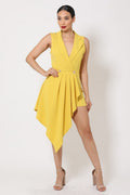 “Unlock Potential” Dark Lemon Romper