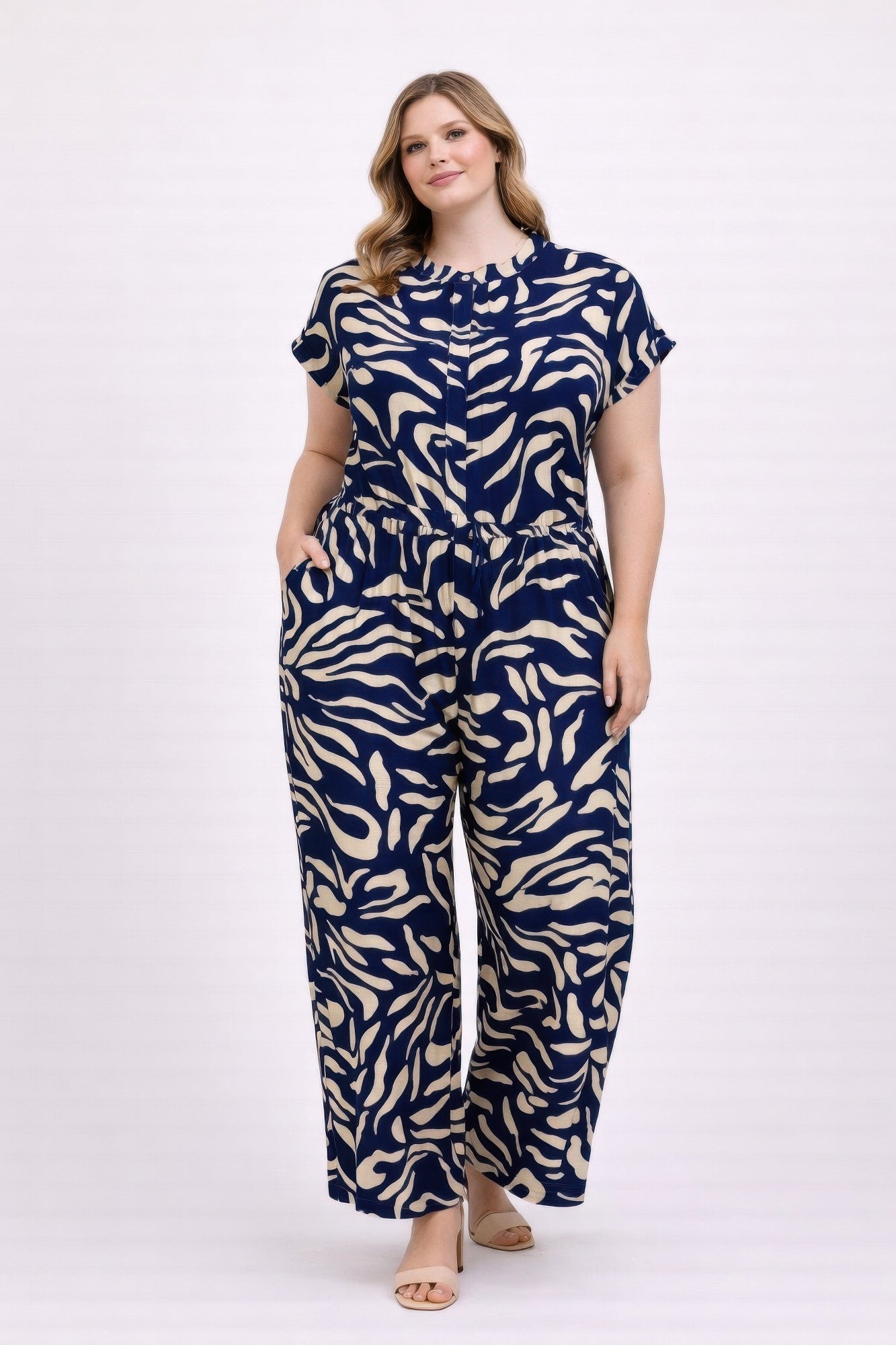 Abstract Print Jumpsuit
