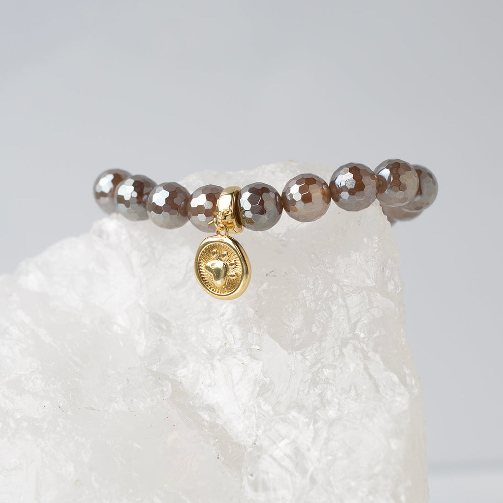 Paw Print Love Charm, Gold, Charm Bar | Charm