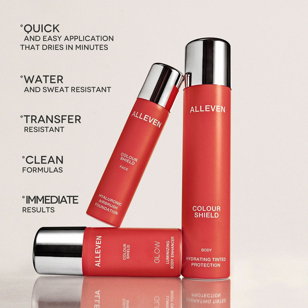 ALLEVEN COLOUR SHIELD GLOW  FACE & BODY - OBSIDIAN 100ml