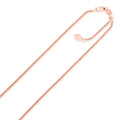 Chaîne pop-corn ajustable en or rose 14 carats 1,3 mm