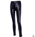 "Pantalon en cuir taille haute RockRider – Simili-cuir noir brillant sexy, style rock & roll audacieux"