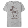 Men's Disney Disney Mickey Mouse and Friends Retro Mickey Mouse Sketch T-Shirt