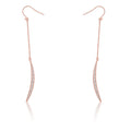 Luna 0.5ct CZ Delicate Moon Drop Earrings
