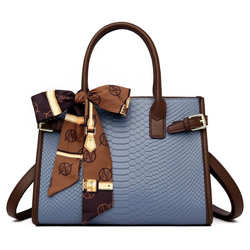 Sac à main Serpent Luxe en peau de serpent - Sac de travail élégant en cuir pour femmes stylées
