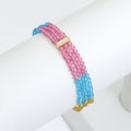 3mm Chinese Crystal Stretchy Bracelet, Sku#EF650