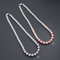 Pink Purple Pearl Beads Necklace, sku#EF695