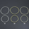 2.5mm with 4mm Round Smooth Hematite Stretchy Bracelet, Sku#EF729