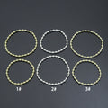 7'' 2.5mm with 4mm Round Smooth Hematite Stretchy Bracelet, Sku#EF731