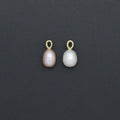 High quality  White Pink Freshwater Pearl Charm Pendant, Sku#EF785
