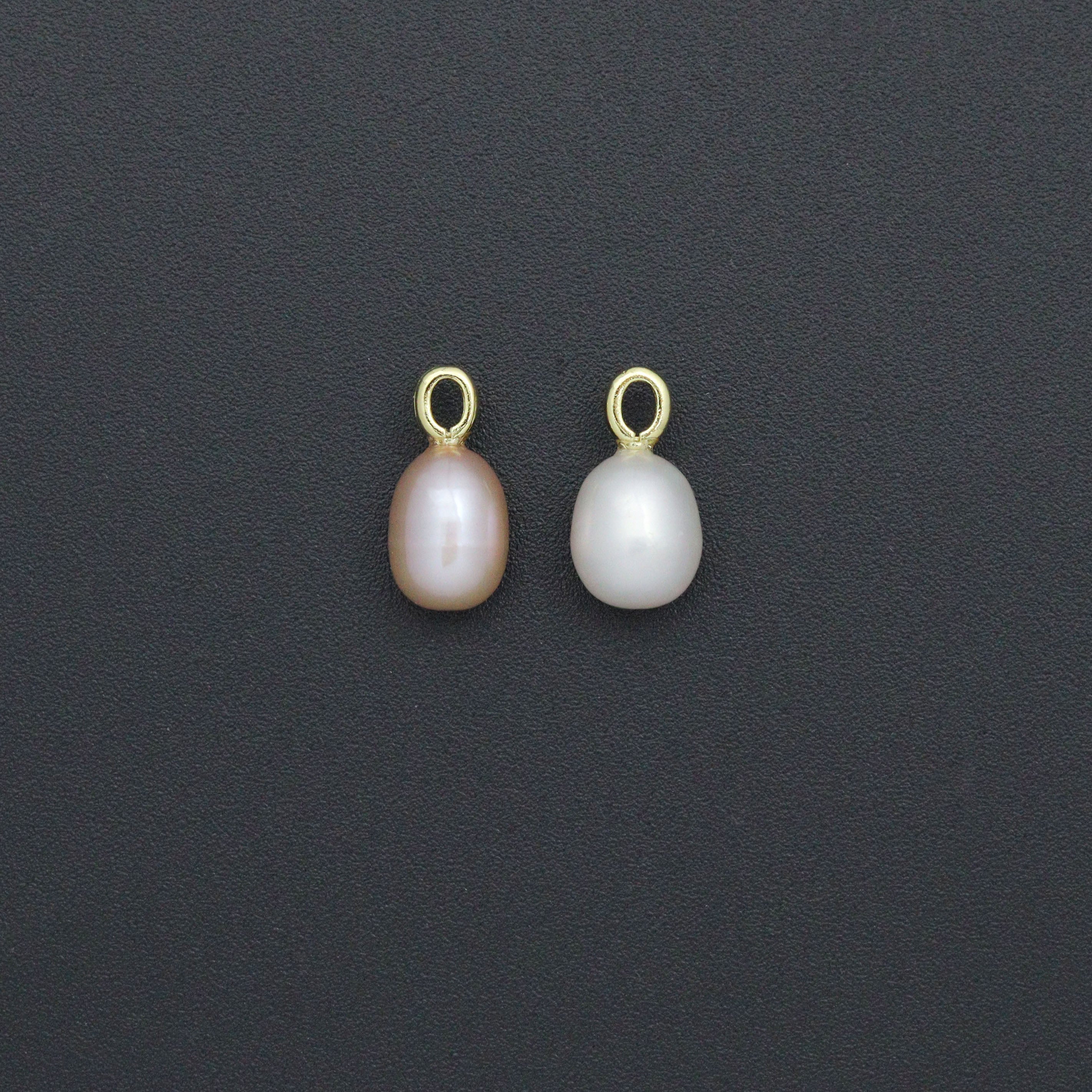 High quality  White Pink Freshwater Pearl Charm Pendant, Sku#EF785