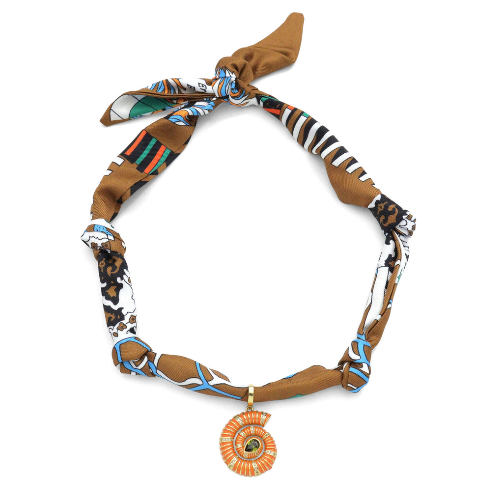Convertible Scarf Necklace, Adjustable Silk Scarf Statement Necklace, sku#EF806-3