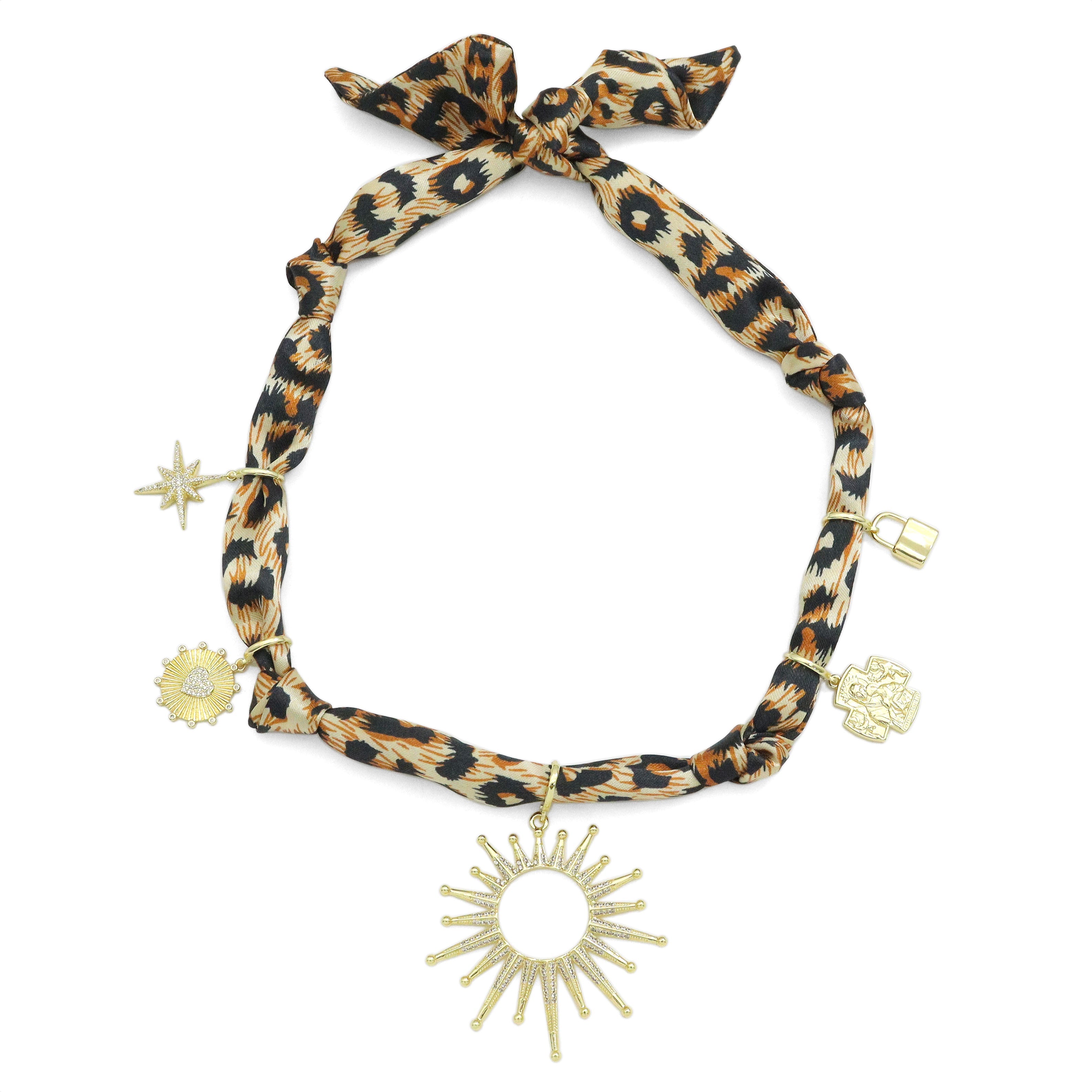 Convertible Scarf Necklace, Adjustable Silk Scarf Statement Necklace, sku#EF806-6