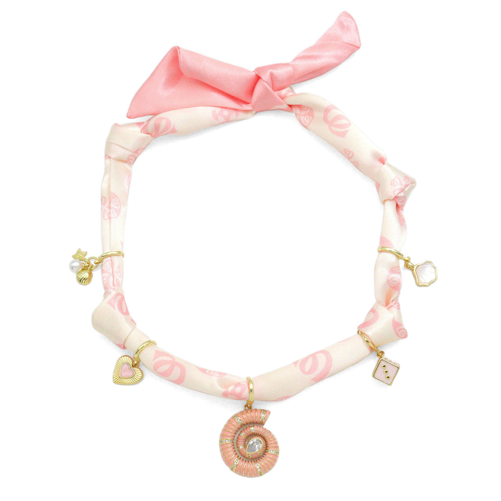 Convertible Scarf Necklace, Adjustable Silk Scarf Statement Necklace, sku#EF806-6