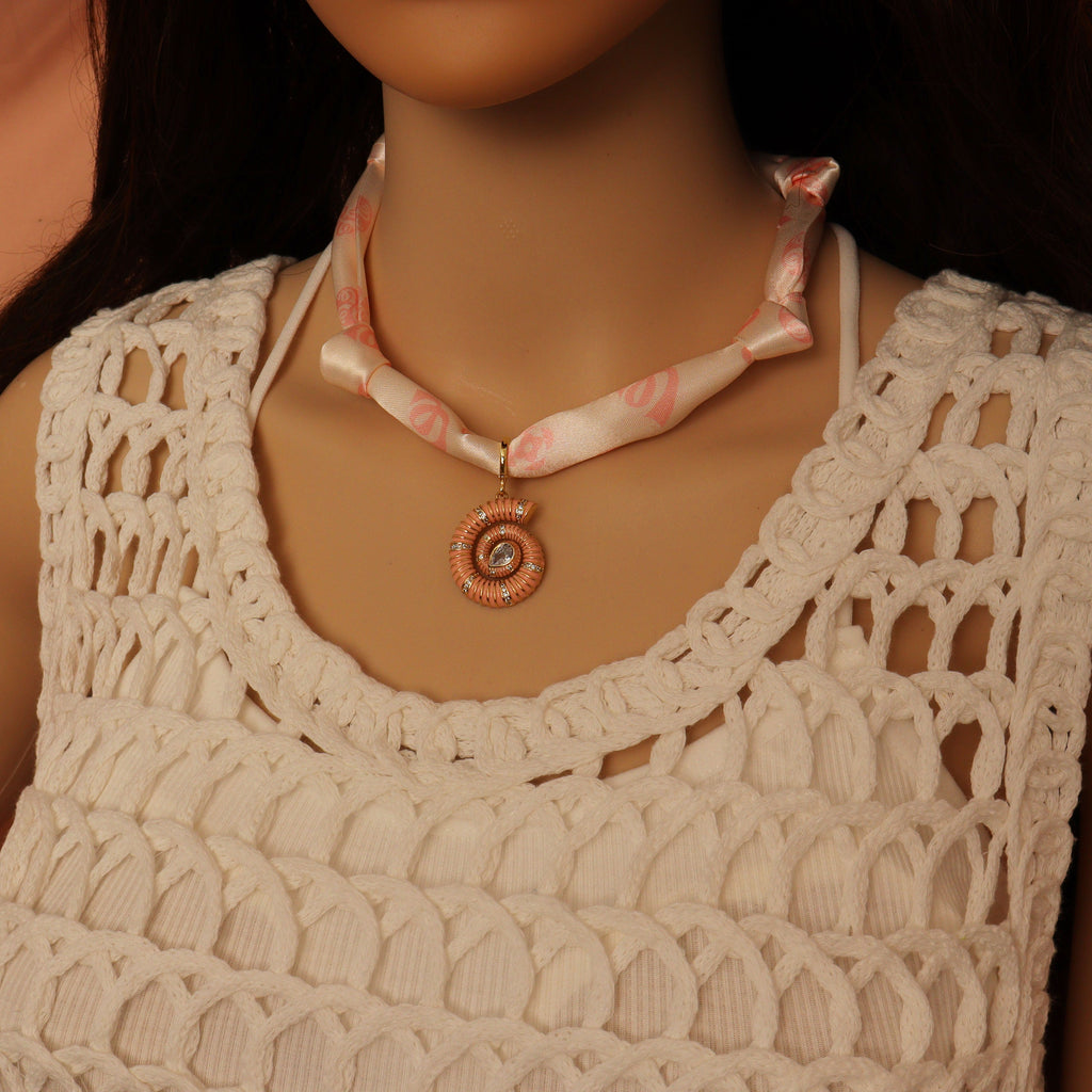 Convertible Scarf Necklace, Adjustable Silk Scarf Statement Necklace, sku#EF806-6