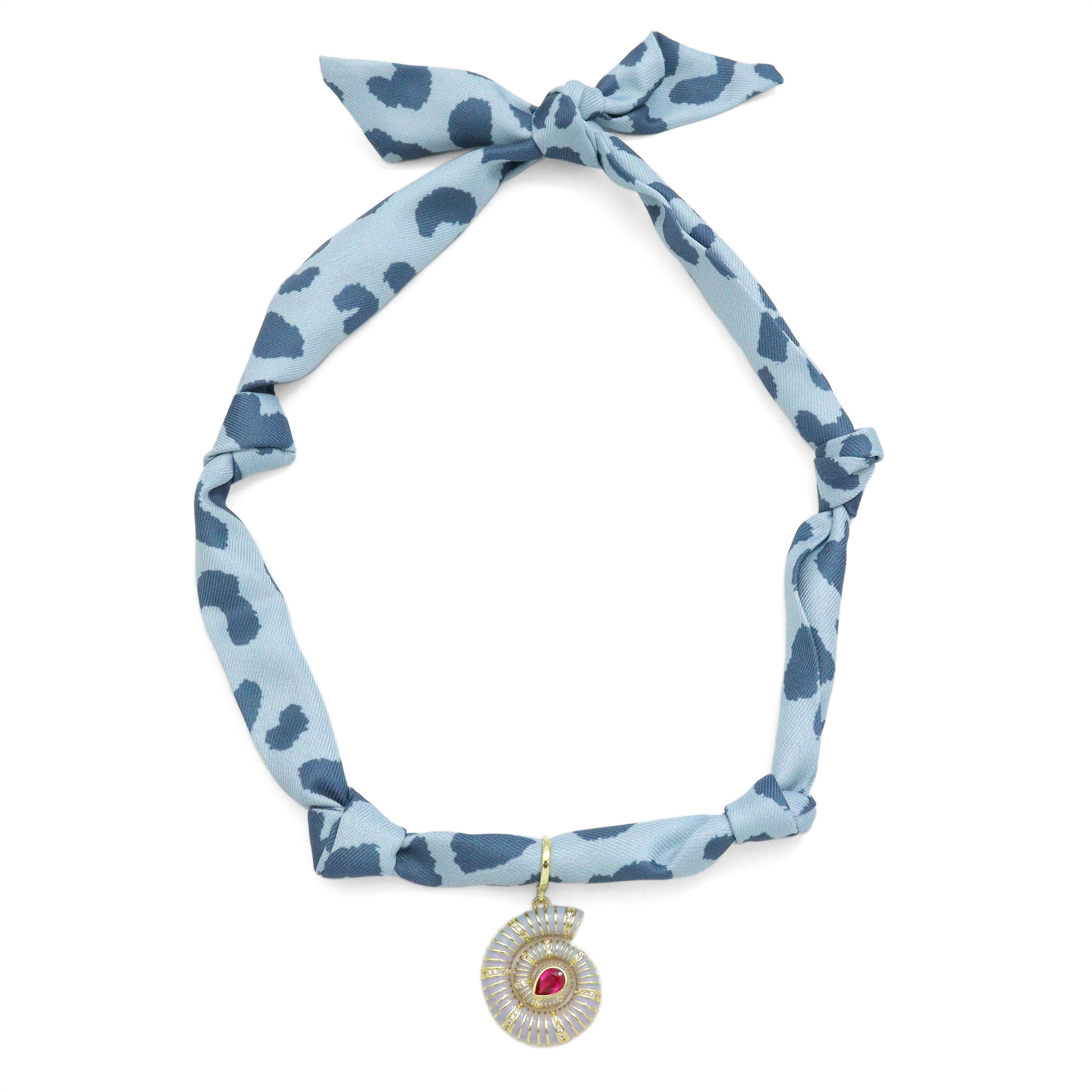 Convertible Scarf Necklace, Adjustable Silk Scarf Statement Necklace, sku#EF824-2