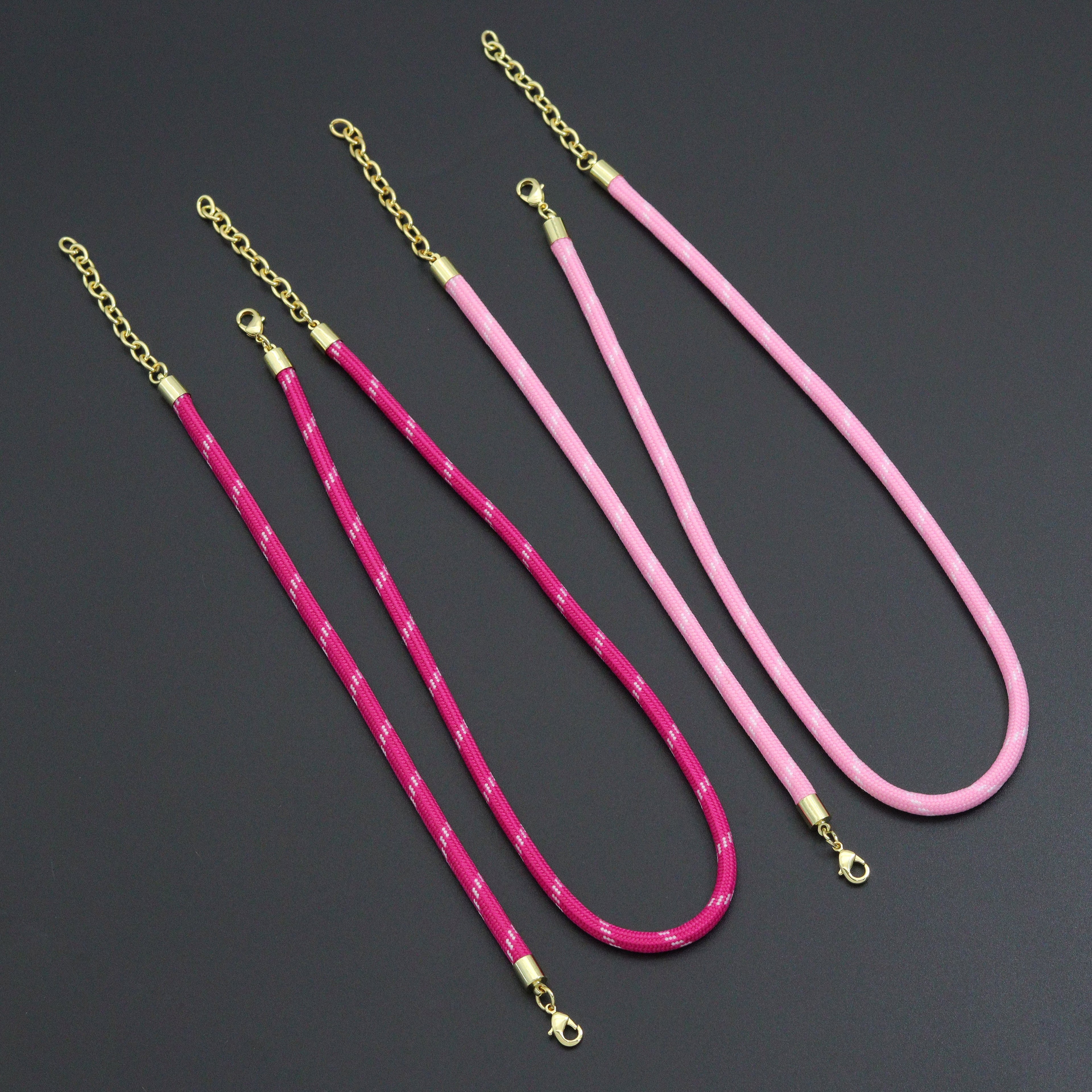 Vibrant Rope Cord Bracelet Necklace, Cord Necklace Bracelet, sku#EF830