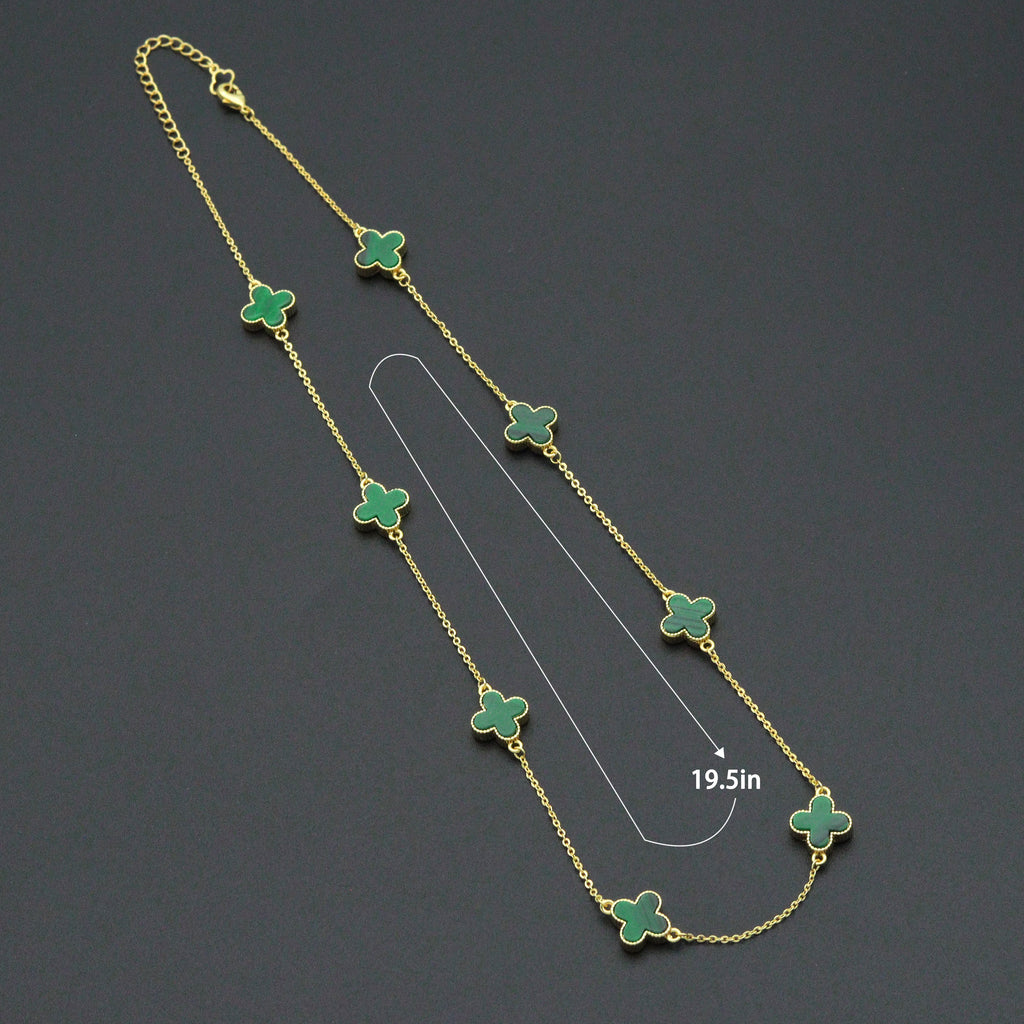 Colorful Flower Chain Bracelet neckclace,  Sku#FH250
