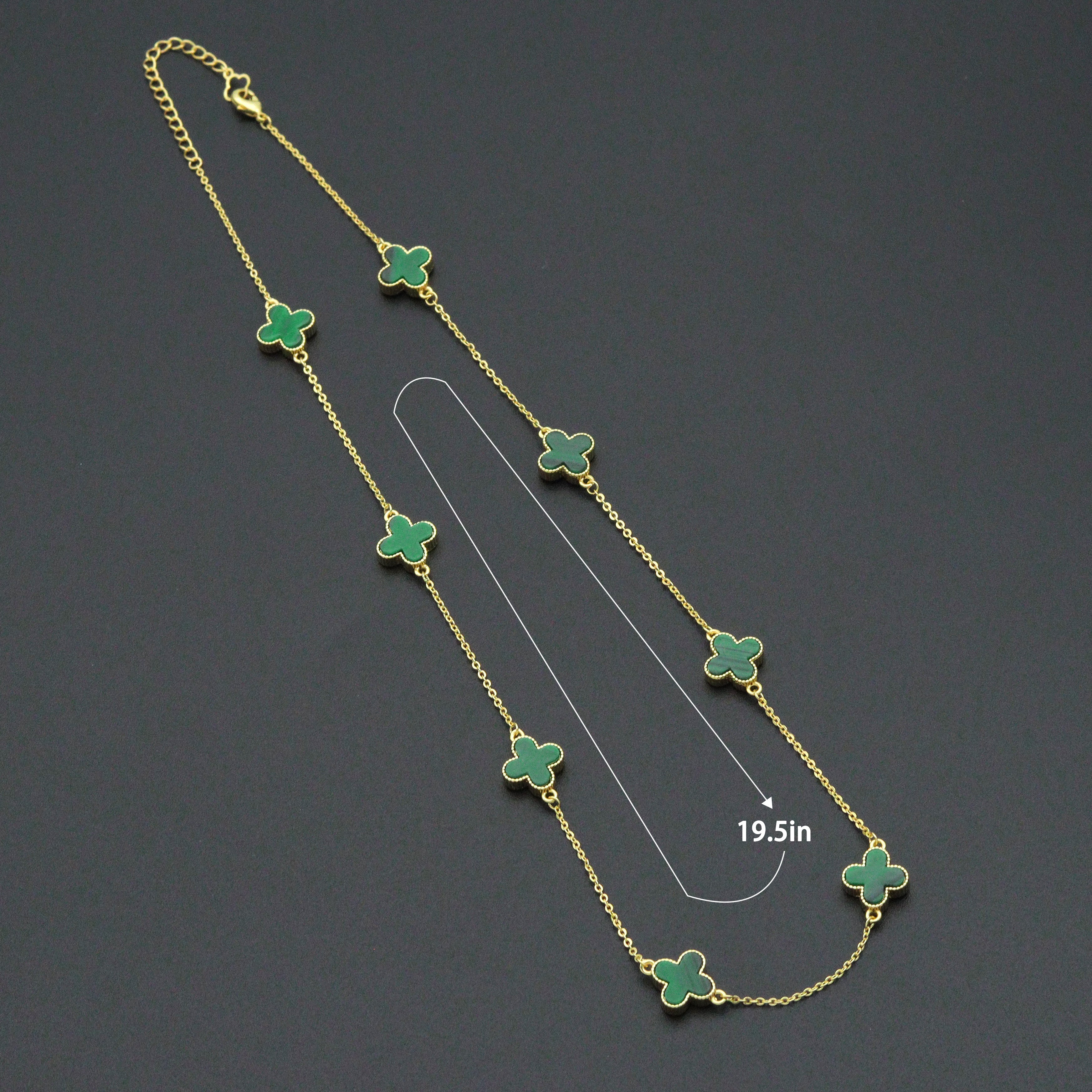 Colorful Flower Chain Bracelet neckclace,  Sku#FH250