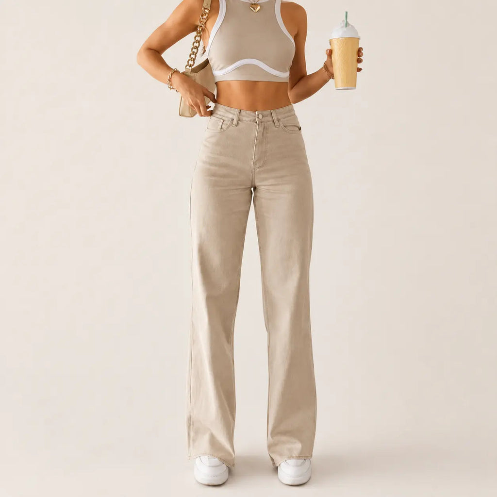 Flairé™ High Waisted Flared Jeans 70s Vintage Bell Bottom Denim