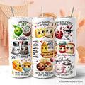 Valentine Food Pun Soulmates 20oz Personalized Tumbler With Lid and Stainless Steel Straw, Romantic Gift Cup