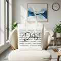 Dentist Definition Canvas Tote Bag, Dental Appreciation Words Gift Shopper