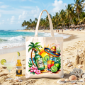 Tequila Cheaper Than Therapy Cinco De Mayo Tote Bag, Funny Beach Drink Gift Shopper