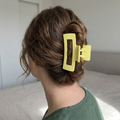 Yellow Matte Hair Clip