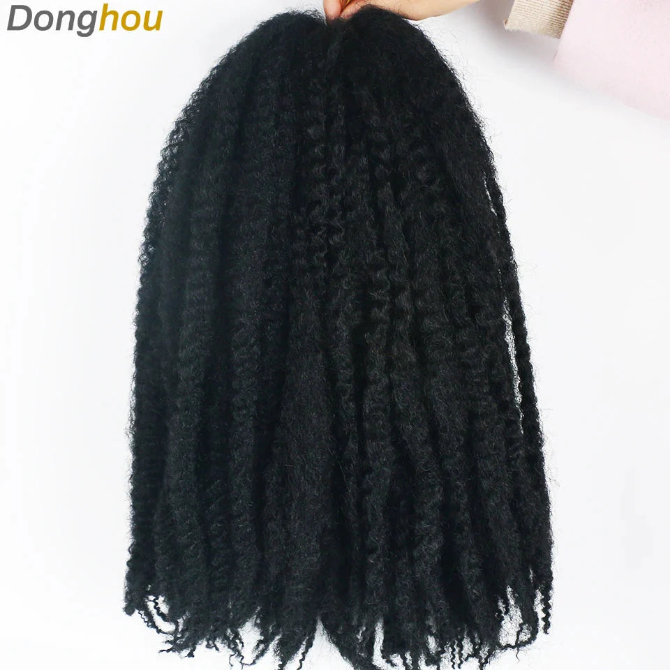 Cheveux Marley 18" pour tresses | Cheveux à tresser Afro Kinky Ombre | Extensions Kanekalon | 30 mèches/paquet