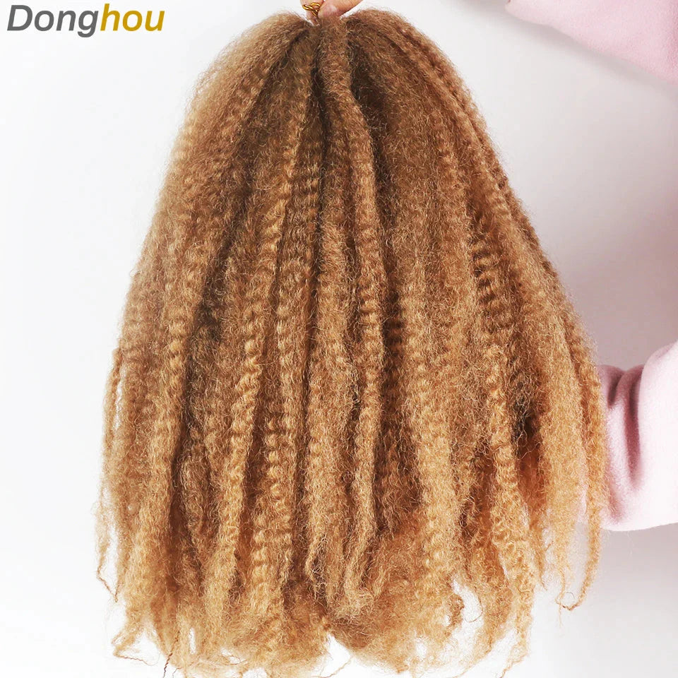 Cheveux Marley 18" pour tresses | Cheveux à tresser Afro Kinky Ombre | Extensions Kanekalon | 30 mèches/paquet