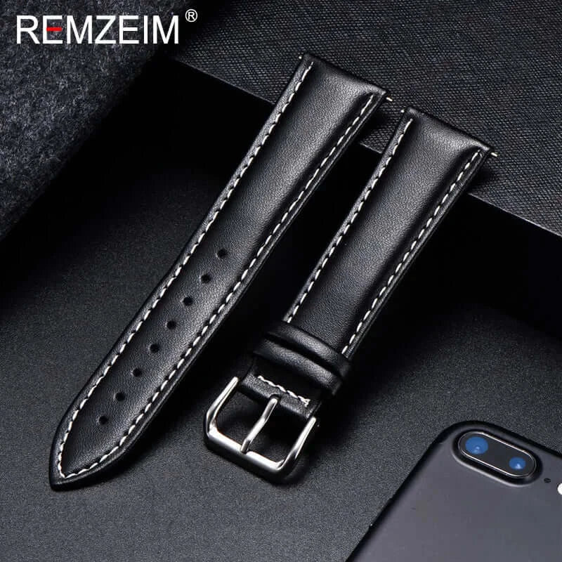 Amazfit Bands Calfskin Leather Watch Strap for Comfort and Durability